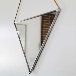 SZKLO Glass Triangle Wall Mirror