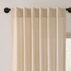 Tactile Lines Sheer Curtain