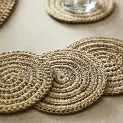 TALLO de OLIVO Fique Spiral Coasters (Set of 4)
