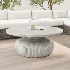 Tambor Indoor/Outdoor Round Coffee Table (30"–40")