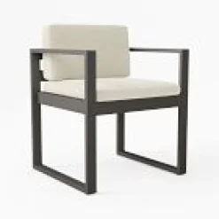 Telluride Aluminum Outdoor Arm Dining Chair Cushion Covers