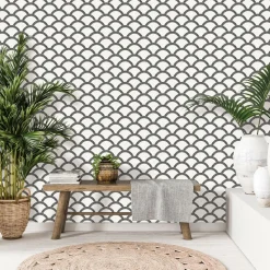 Tempaper Mosaic Scallop Removable Wallpaper
