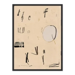 Text and Letter 4 Framed Wall Art by Coup d'Esprit Ltd.