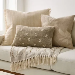Textured Pinwheel Pillow Cover & Throw Set