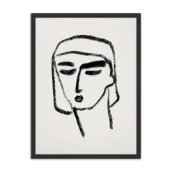 The Face Framed Wall Art by Roseanne Kenny