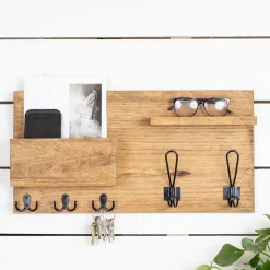 The McGarvey Workshop Coat Hooks Mail Holder