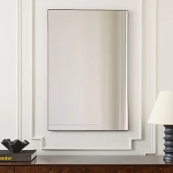 Thin Metal Rectangle Wall Mirror