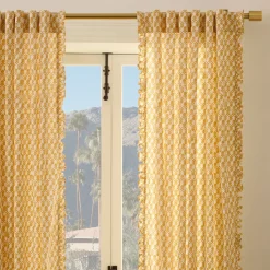 Thistle Ruffle Edge Curtain (Set of 2)