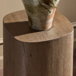 Tycho Oak Plant Stand