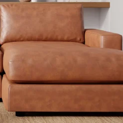 Urban Leather 2-Piece Chaise Sectional (106")