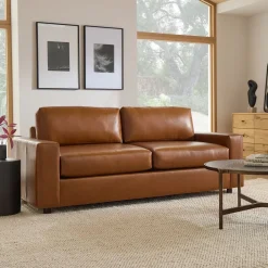 Urban Leather Sleeper Sofa (84")