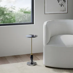 Vaughn Marble Drink Table (8.5")