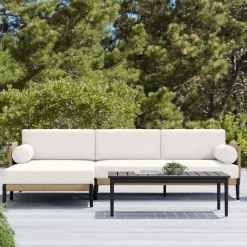 Ventura Aluminum Outdoor 2-Piece Chaise Sectional (102")