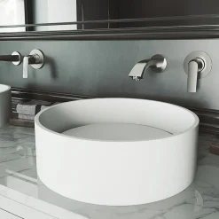 VIGO Anvil Modern Round Vessel Sink