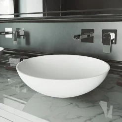 VIGO Lotus Modern Round Vessel Sink