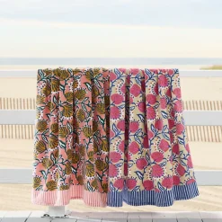 Vine Floral Beach Towel