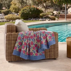 Vine Floral Beach Towel