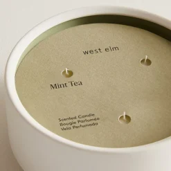 West Elm Homescent Triple Wick Candle - Mint Tea