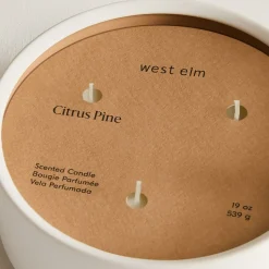 West Elm Homescent Triple Wick Candle - Citrus Pine