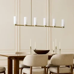 Weston Fluted Glass Chandelier (48")