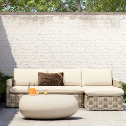 Westport Wicker Slim Profile Outdoor 2-Piece Chaise Sectional (91.5")