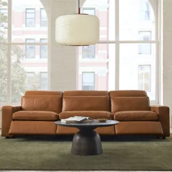 Whitmore Leather Motion 3-Piece Reclining Sofa (125")