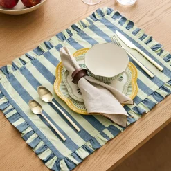 Wide Stripe Cotton Placemats
