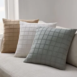Windowpane Grid Pillow Cover