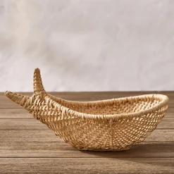 Woven Rattan Sardine Bowl