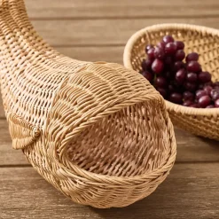 Woven Rattan Sardine Bowl
