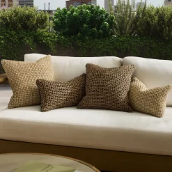 Woven Two-Tone Indoor/Outdoor Pillow