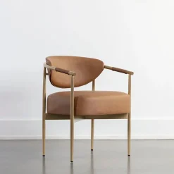 Ximena Vegan Leather Dining Arm Chair