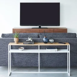 Yamazaki Sofa Back Console Table w/ Shelf (50")