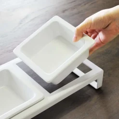 Yamazaki Tower Pet Food Bowl w/ Stand