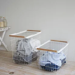Yamazaki Wood Handle Baskets