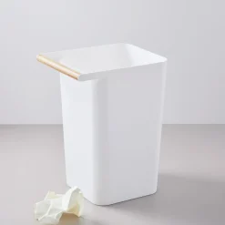 Yamazaki Wood Handle Trash Can