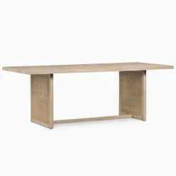 Yvette Woven Rectangle Dining Table (84")
