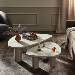 Zaccai Marble Nesting Coffee Tables (36"–48")