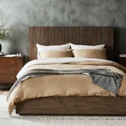 Zahra Reeded Oak Bed