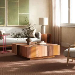 Zora Solid Mahogany Square Coffee Table (43")